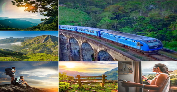 Scenic railway landscapes between Ambewela and Badulla